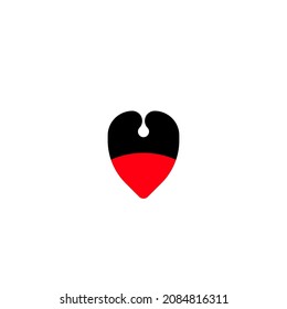 Heart Icon Vector. Love symbol. Valentine's Day sign, emblem isolated on white background with shadow, Flat style for graphic and web design, log