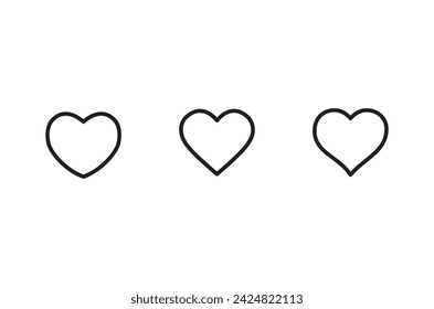 Heart Icon vector. Love symbol vector