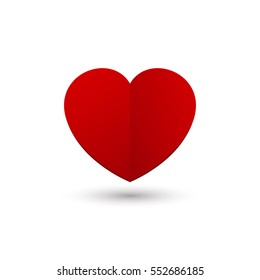 Heart Icon Vector. Love symbol. Valentine's Day sign isolated on white background.
