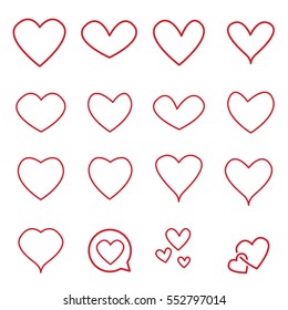 Heart Icon Vector , Love Symbol  Valentine's Day