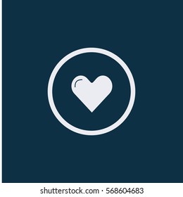 Heart Icon Vector. Love symbol. Valentine's Day sign