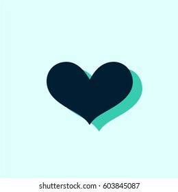 Heart Icon Vector, love symbol.