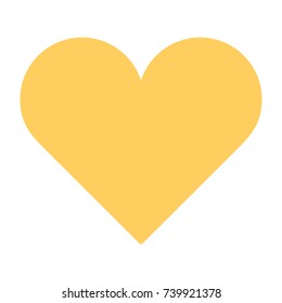 Heart Icon Vector. Love symbol. Valentine's Day sign, emblem isolated on white background. Flat style for graphic and web design, logo. EPS10 pictogram