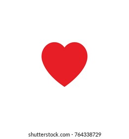 Heart Icon Vector. Love symbol. Valentine's Day sign, emblem isolated on white background, Flat style for graphic and web design, logo. EPS10 pictogram