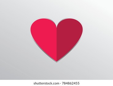 Heart Icon Vector. Love symbol. Valentine's Day sign, emblem isolated