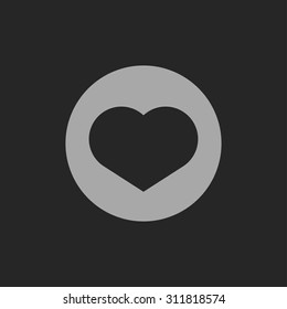 heart icon vector object picture image graphic art eps drawing