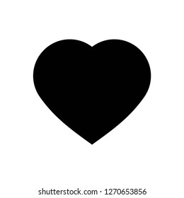 heart icon vector, on white background editable eps10