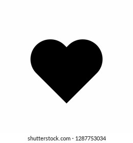 heart icon vector on white background