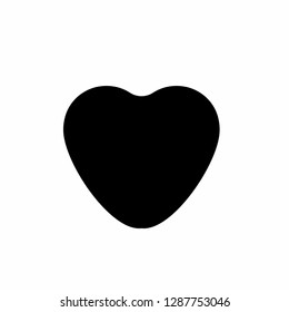 heart icon vector on white background