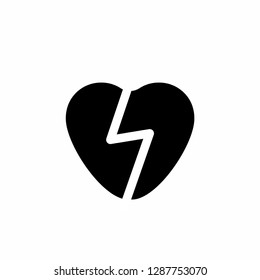 heart icon vector on white background