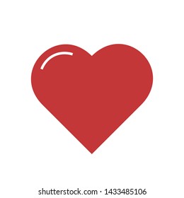 Heart Icon Vector. Heart icon page symbol for your web site design.
