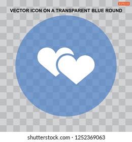 Heart Icon Vector. Perfect Love symbol. Valentine's Day sign, emblem isolated on white background with shadow, Flat style for graphic and web design, logo. EPS10 black pictogram.