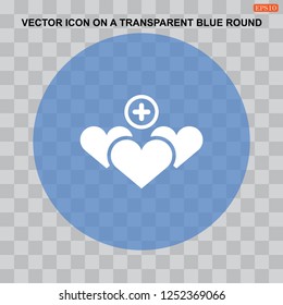 Heart Icon Vector. Perfect Love symbol. Valentine's Day sign, emblem isolated on white background with shadow, Flat style for graphic and web design, logo. EPS10 black pictogram.