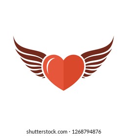 Heart Icon Vector. Perfect Love symbol. Valentine's Day sign
