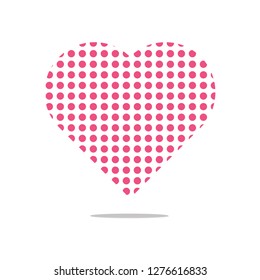 Heart Icon Vector - Perfect Love symbol. Valentine's Day sign in flat line design for graphic and web design