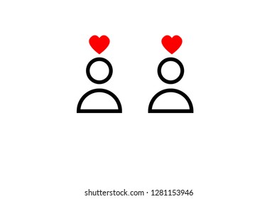 Heart Icon Vector. Perfect Love symbol. Valentine's Day sign, emblem isolated on white background with shadow, Flat style for graphic and web design, logo. EPS10 black pictogram. - Vector