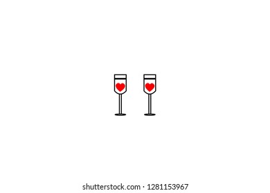 Heart Icon Vector. Perfect Love symbol. Valentine's Day sign, emblem isolated on white background with shadow, Flat style for graphic and web design, logo. EPS10 black pictogram. - Vector