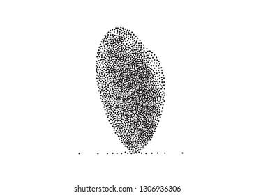 Heart Icon Vector Perfect Love symbol Valentine's Day sign white background dots illustration 3d perspective