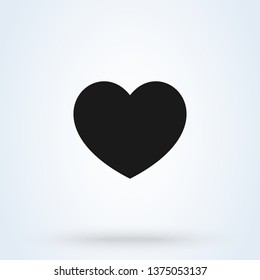 Heart Icon Vector. Perfect Love symbol. Valentine's Day sign