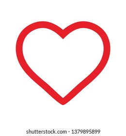 Heart Icon Vector. Perfect Love symbol. Valentine's Day sign, emblem isolated on white background with shadow, Flat style for graphic and web design, logo. EPS10 black pictogram. - Vector