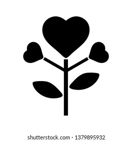 Heart Icon Vector. Perfect Love symbol. Valentine's Day sign, emblem isolated on white background with shadow, Flat style for graphic and web design, logo. EPS10 black pictogram. - Vector