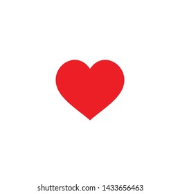 Heart Icon Vector. Perfect Love symbol. Valentine's Day sign.