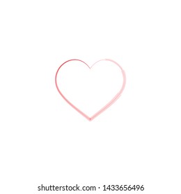 Heart Icon Vector. Perfect Love symbol. Valentine's Day sign.