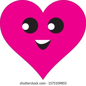 Heart Icon Vector. Perfect Love symbol. Valentine's Day sign, emblem isolated on white background with shadow, Flat style for graphic and web design, logo. EPS10 black 