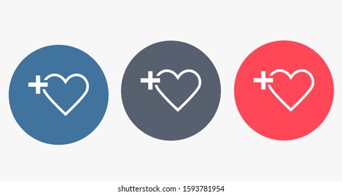 Heart Icon Vector. Perfect Love symbol. Valentine's Day sign,Heart Icon Vector emblem isolated on white background with shadow, Heart Icon Vector Flat style for graphic and web design 