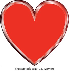 Icono del corazón Vector. Símbolo de amor perfecto. 