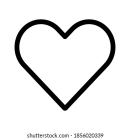 Heart icon vector. Perfect love symbol. Valentine's Day sign, emblem isolated on white background