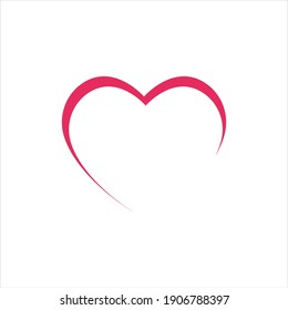 Vector de iconos del corazón. Símbolo de amor perfecto. Signo de San Valentín