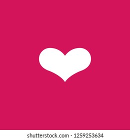 heart icon vector. heart sign on pink background. heart icon for web and app