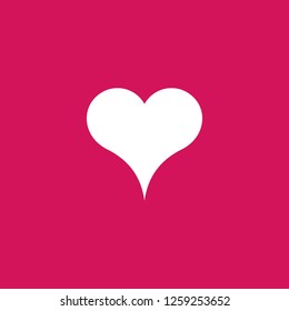 heart icon vector. heart sign on pink background. heart icon for web and app