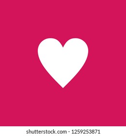 heart icon vector. heart sign on pink background. heart icon for web and app