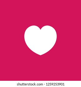 heart icon vector. heart sign on pink background. heart icon for web and app