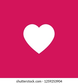heart icon vector. heart sign on pink background. heart icon for web and app