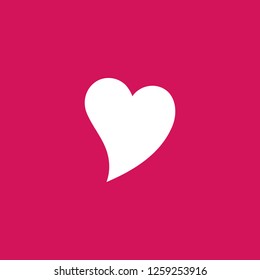 heart icon vector. heart sign on pink background. heart icon for web and app