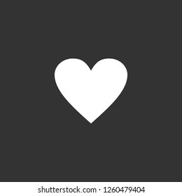 heart icon vector. heart sign on black background. heart icon for web and app