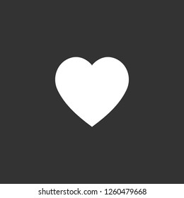 heart icon vector. heart sign on black background. heart icon for web and app