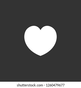 heart icon vector. heart sign on black background. heart icon for web and app