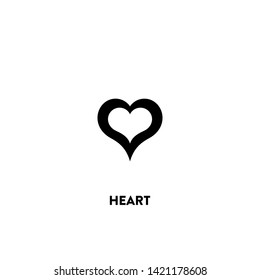 heart icon vector. heart sign on white background. heart icon for web and app