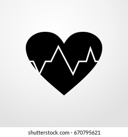 heart icon. vector sign symbol on white background