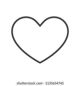 Heart icon vector icon. Simple element illustration. Heart symbol design. Can be used for web and mobile.