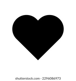 Heart icon vector. Simple favorite sign illustration on white background..eps