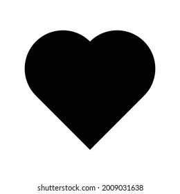 heart icon vector simple on white background