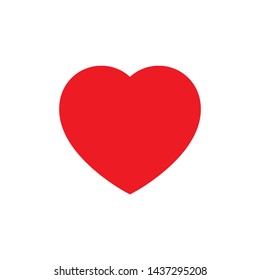 heart icon vector in simple style 