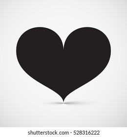 Heart Icon. Vector Simple Symbol.