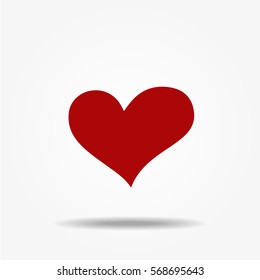 Heart icon, vector symbol
