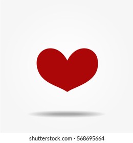 Heart icon, vector symbol